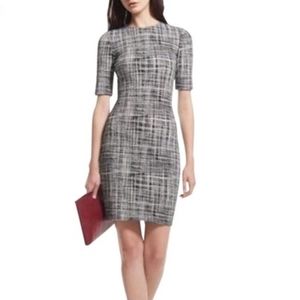 Theory Rijik grid sheath dress